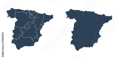Spain map icon. Spanish country vector ilustration.