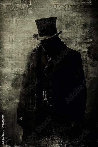 Jack the Ripper, a specter of fear, his legend a darkly woven tapestry in the narrative of criminal lore photo