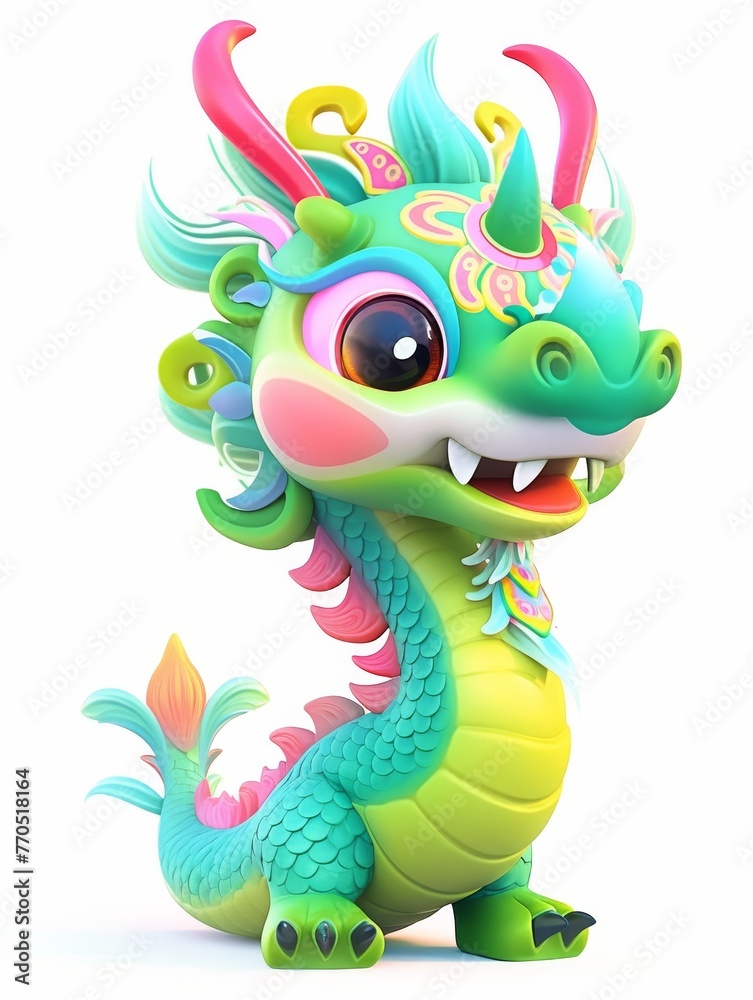 Fototapeta premium dragon with background