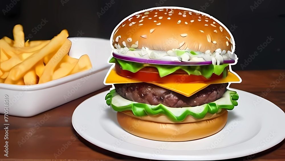 Burgar poster art design. background Burgar poster art design. background