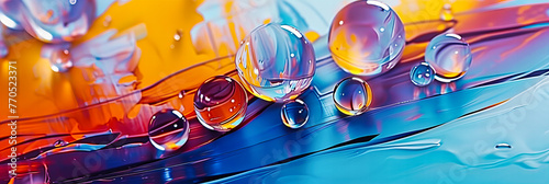 An Ethereal Mix of Hydrogel Spheres, Capturing Light and Color in a Dance of Science and Beauty