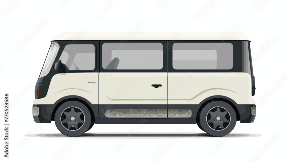 Luxury premium realistic mini bus coupe sport colour