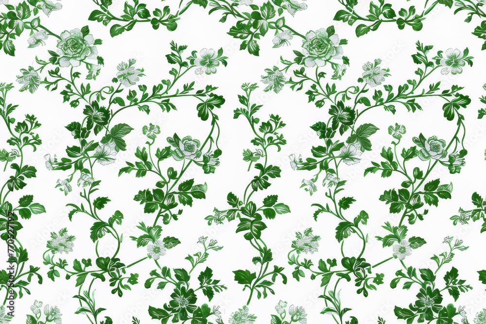 Watercolor Seamless pattern with green and white Watercolor Seamless pattern with green and white