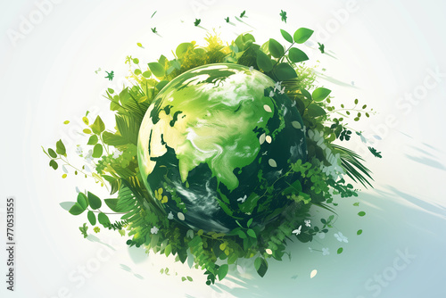 Green Planet Earth - Earth Day Poster Design Template