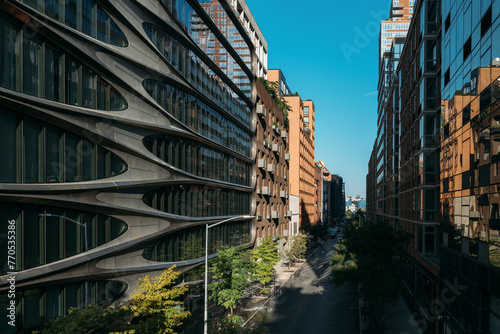 Innovative Architecture on New York's High Line Park on a Sunny Day photo