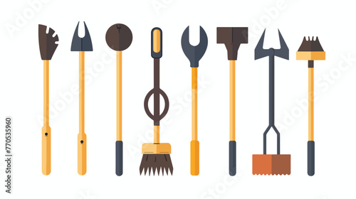 Picker tool clean flat style icon vector design flat