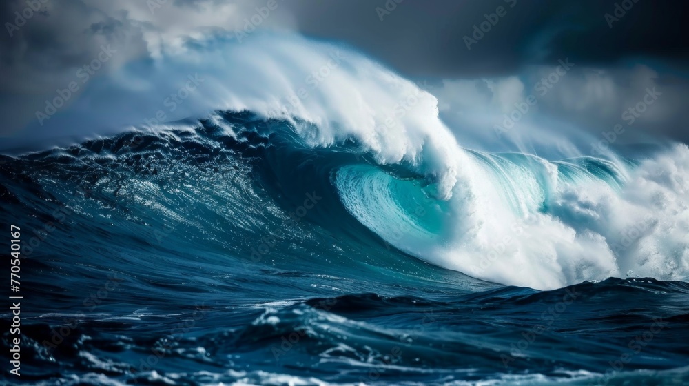 Large Wave Surging in Ocean