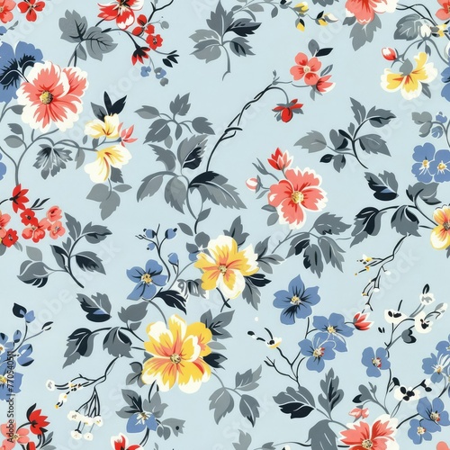 vintage florals pattern reapeat