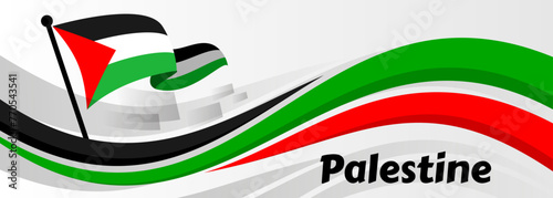 Tablou pe pânză Palestine Independence Day Design Background For Greeting Moment