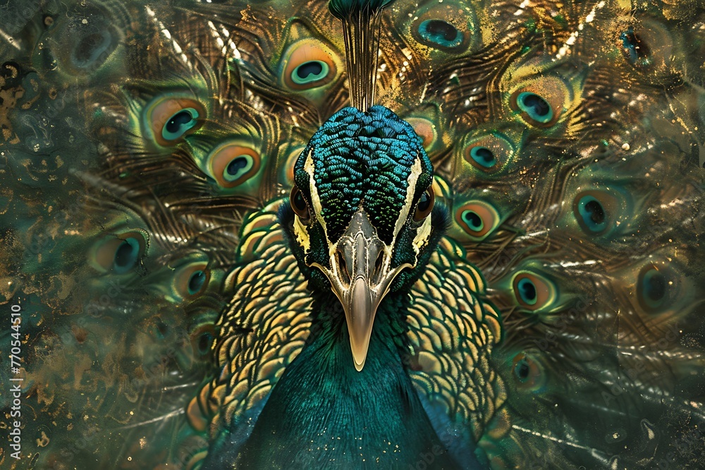 Obraz premium peacock abstract background