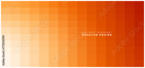 Orange Halftone bright color pixels mosaic pattern background with gradient texture for wallpaper design. Vector illustration for your graphic design banner and website.