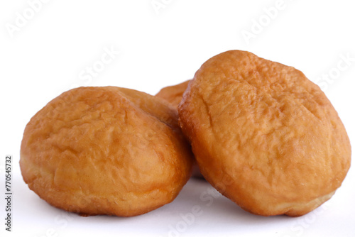 Vetkoek or Amagwinya. Fried dough. South African fast food usually filled with curry or jam. © Adrian