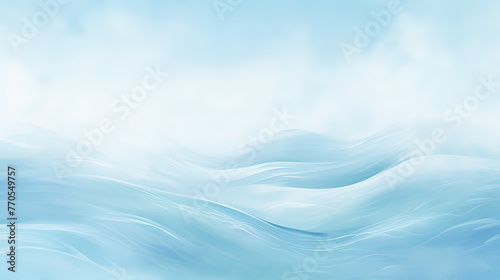 An abstract representation of a fluffy snow scene, with gentle white and blue hues creating a cool and peaceful winter ambiance background Ai Generative