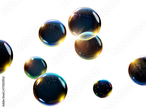  Vector soap bubble. Realistic soap bubble png, glare. Foam bubbles png. Powder, soap, deterg photo