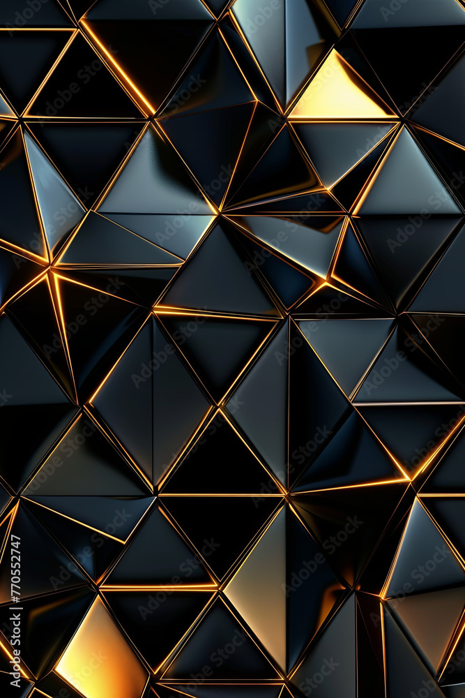 Glossy metallic geometric triangle patterns for background Glossy metallic geometric triangle patterns for background