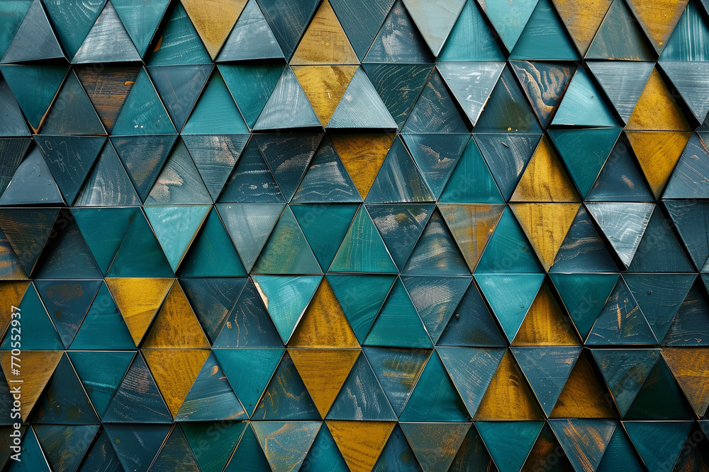 Glossy metallic geometric triangle patterns for background Glossy metallic geometric triangle patterns for background