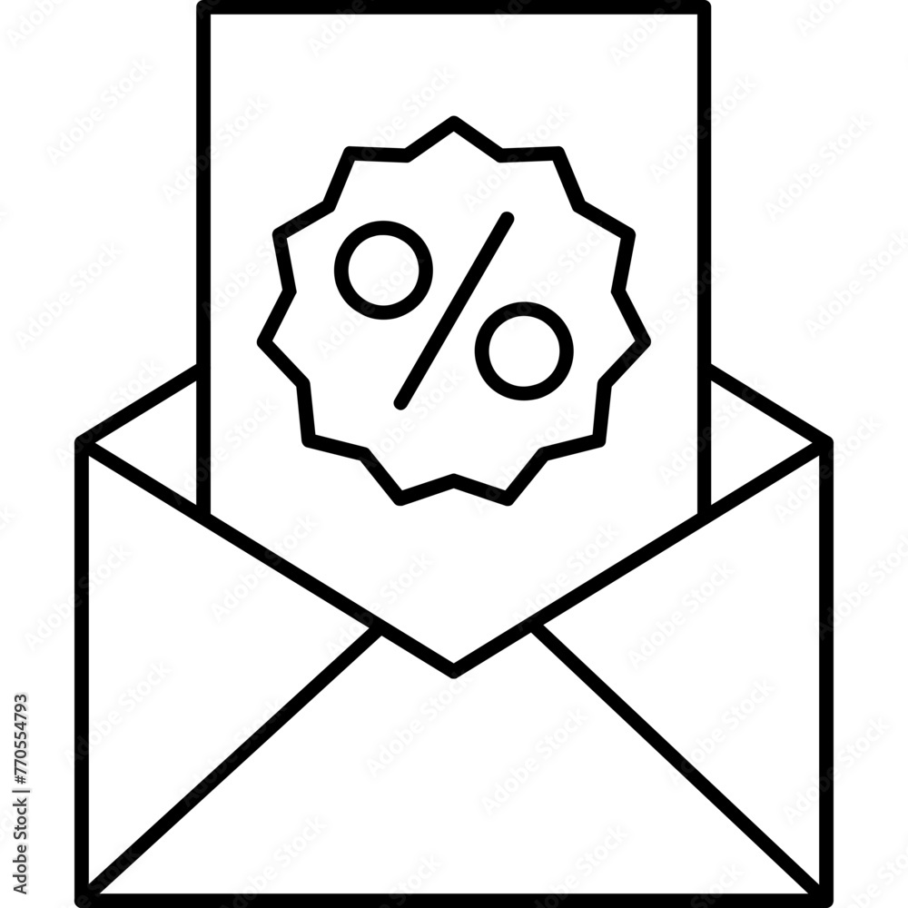 Promotion mail Icon Promotion mail Icon
