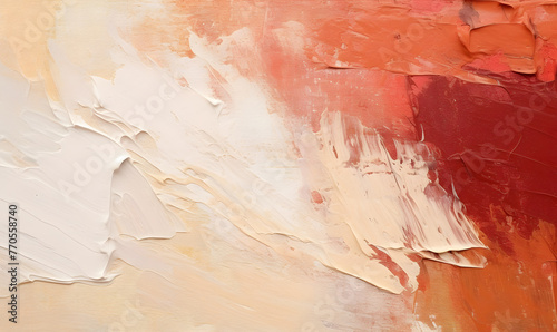 Closeup of abstract rough colorful Maroon brown beige colors art painting texture background wallpaper, Generative AI