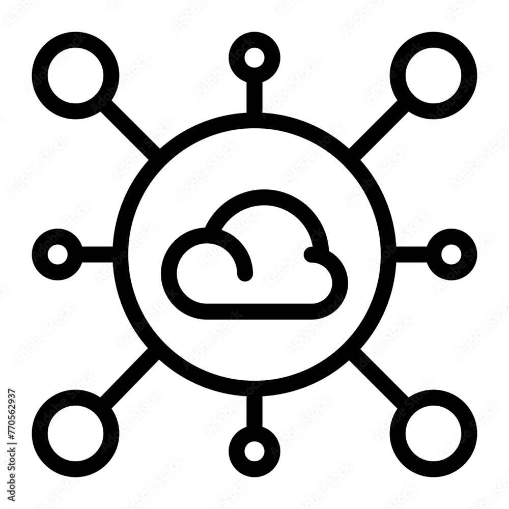 Cloud Connection Icon Cloud Connection Icon