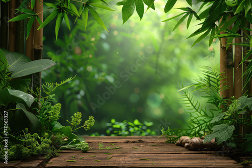 A fresh and beautiful green natural background