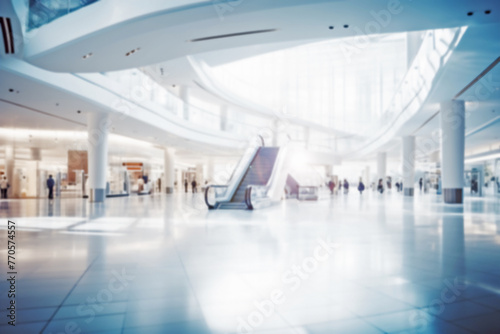 abstract blurred of department store or shopping center mall : for background use 