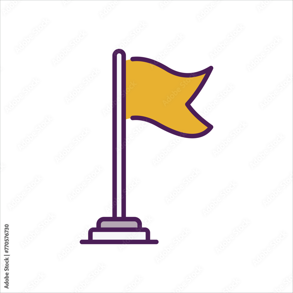 Flag icon editable stock vector Flag icon editable stock vector