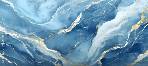 abstract background blue marble background , Luxury. Generative AI.