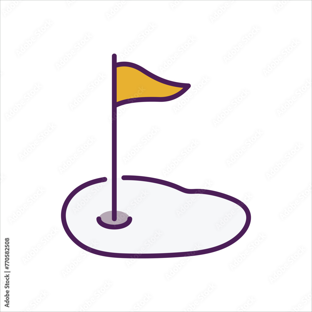 Golf icon editable stock vector Golf icon editable stock vector
