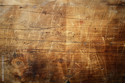 An old wooden surface with scratches