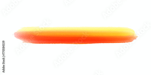 Red and yellow watercolor brush for painting, multicolored brush