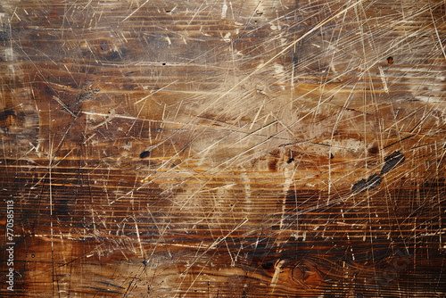 An old wooden surface with scratches