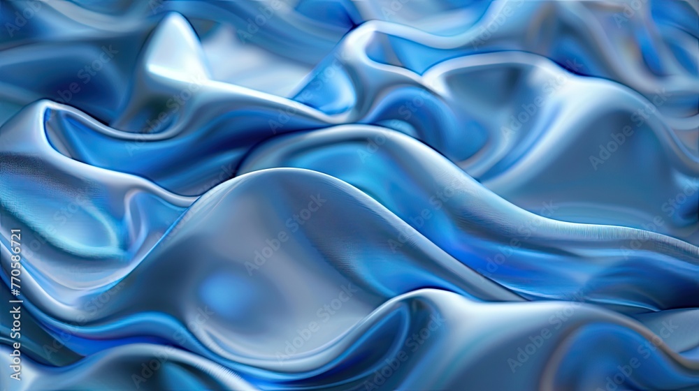 Obraz premium 3d abstract shapes with dark blue neon color backgrounds