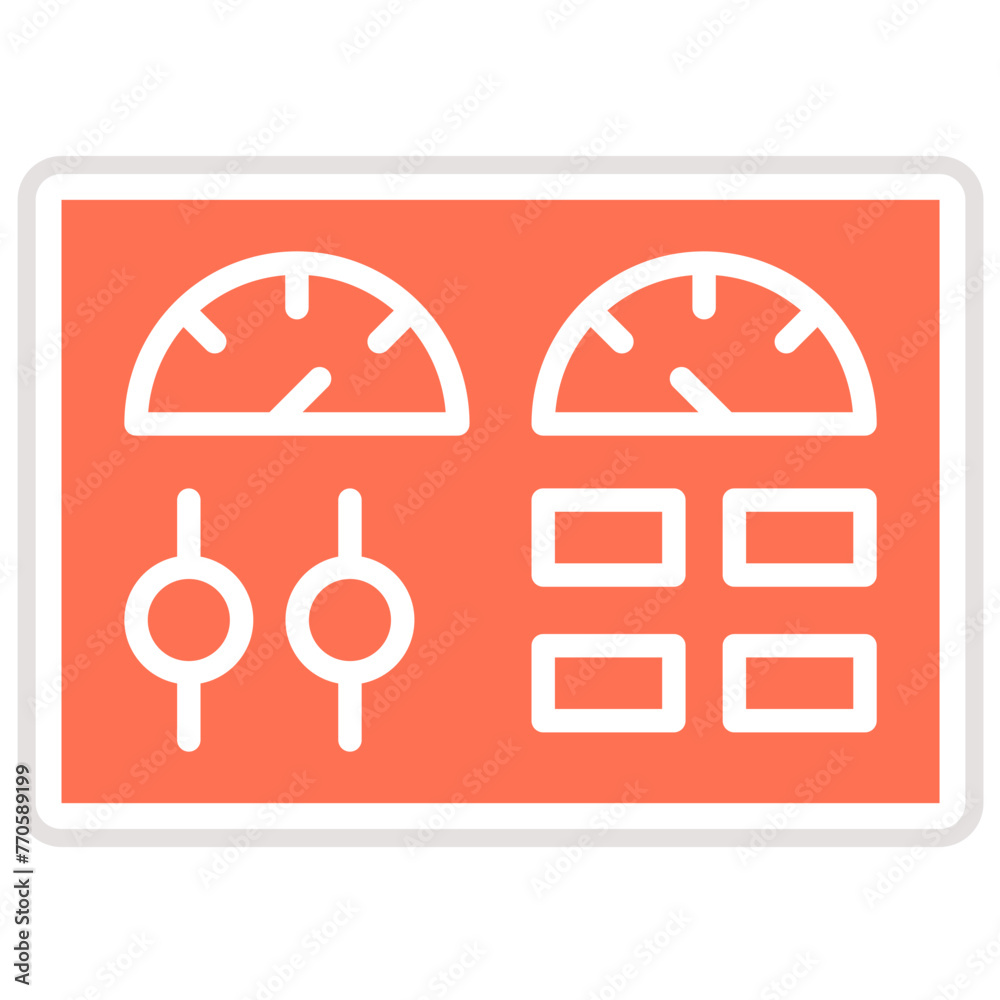 Control panel Vector Icon Design Illustration