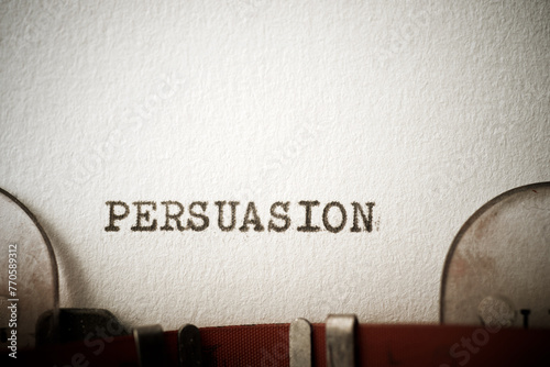 Persuasion concept view © WINDCOLORS