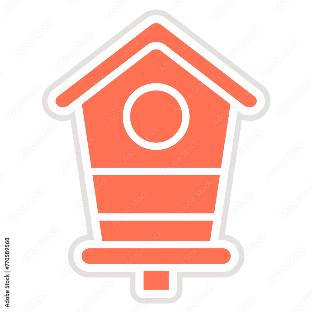 Bird house Vector Icon Design Illustration Bird house Vector Icon Design Illustration