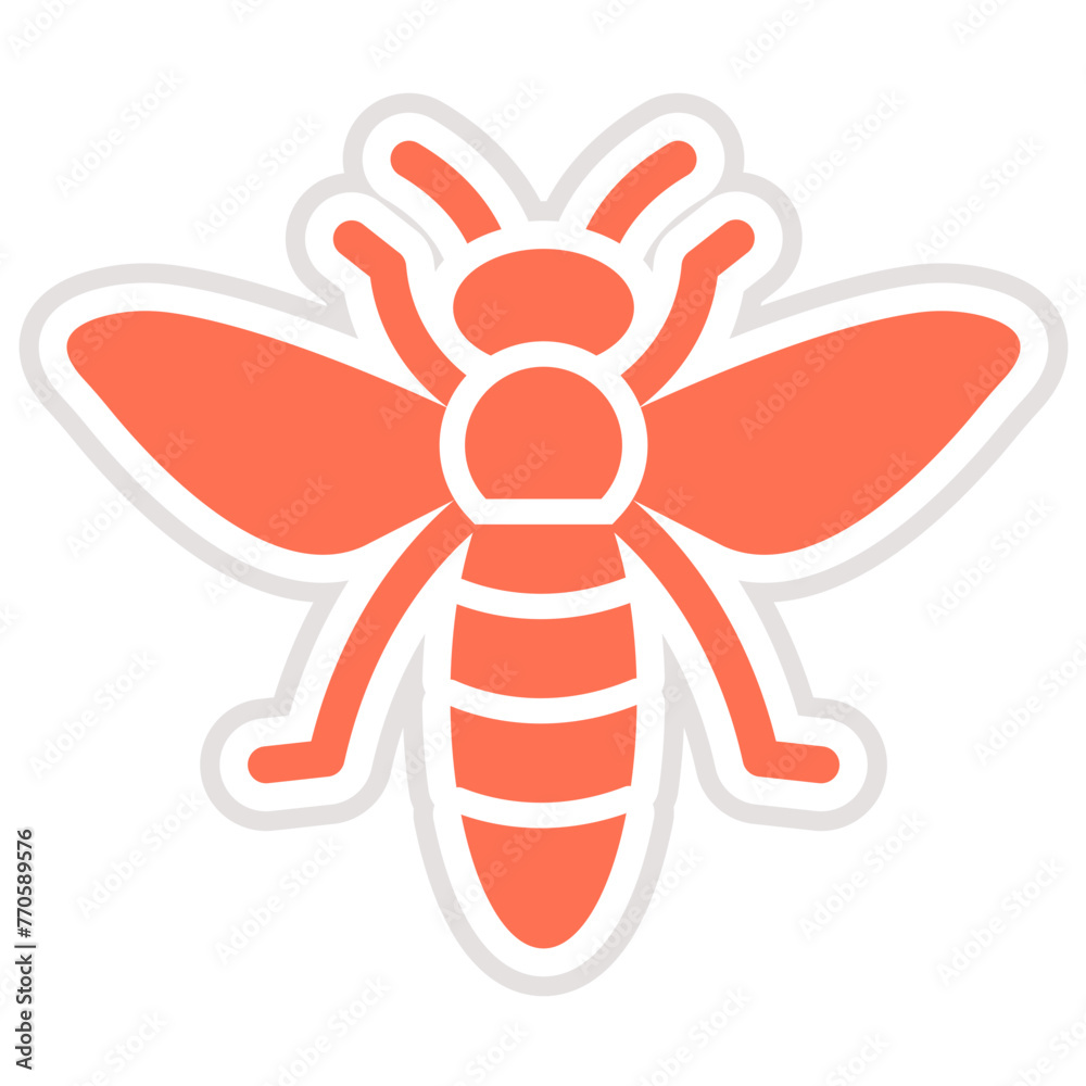 Bee Vector Icon Design Illustration Bee Vector Icon Design Illustration