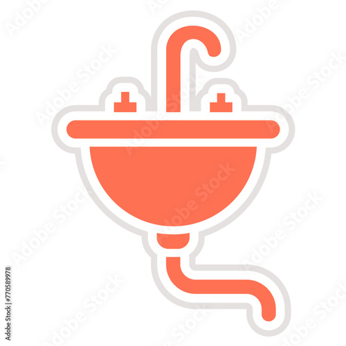 Sink Vector Icon Design Illustration