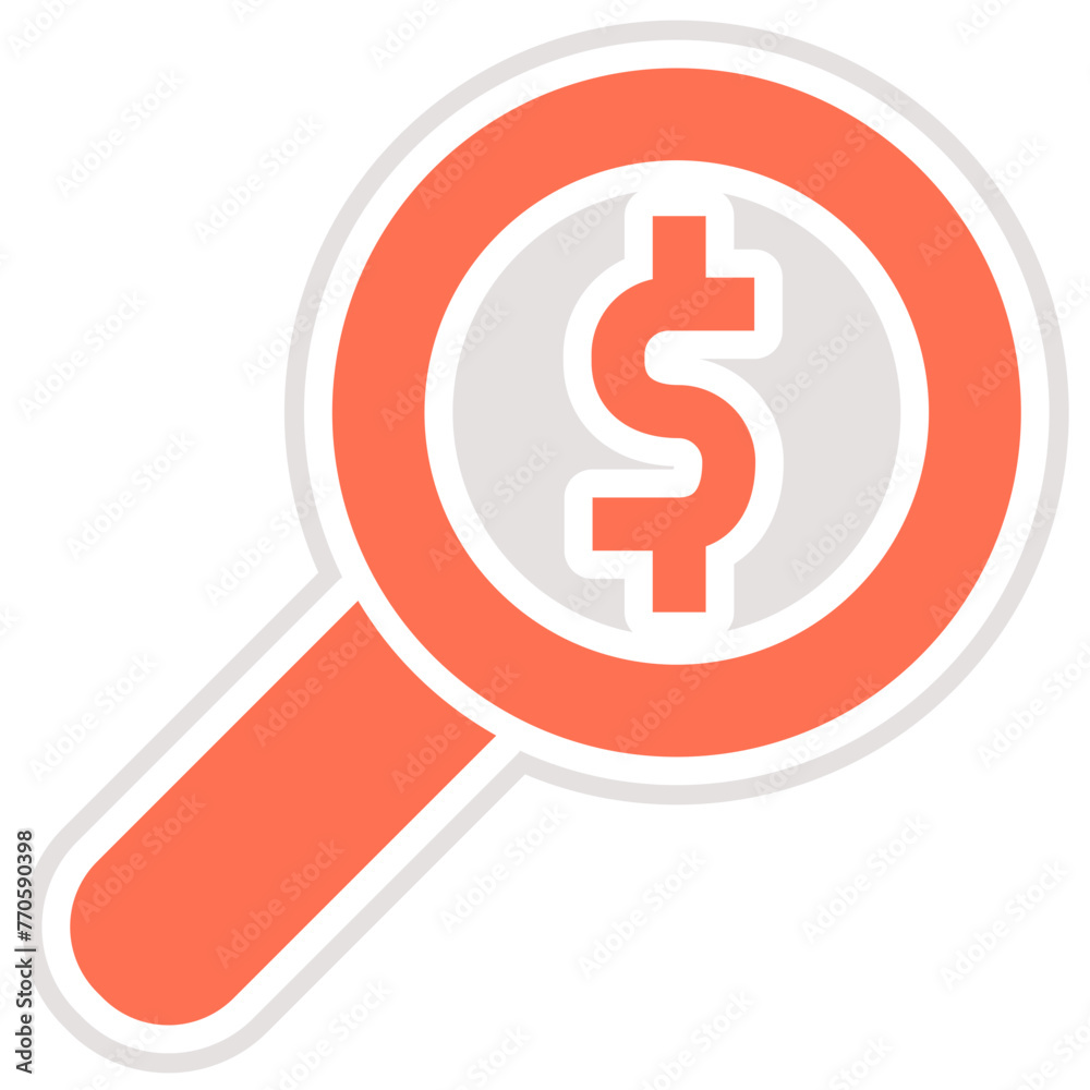 Magnifier Vector Icon Design Illustration Magnifier Vector Icon Design Illustration