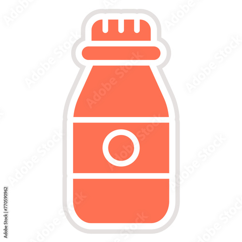 Vial bottle Vector Icon Design Illustration