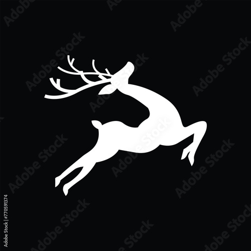 deer jump icon 