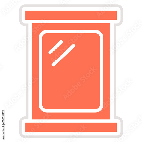 Mirror Vector Icon Design Illustration