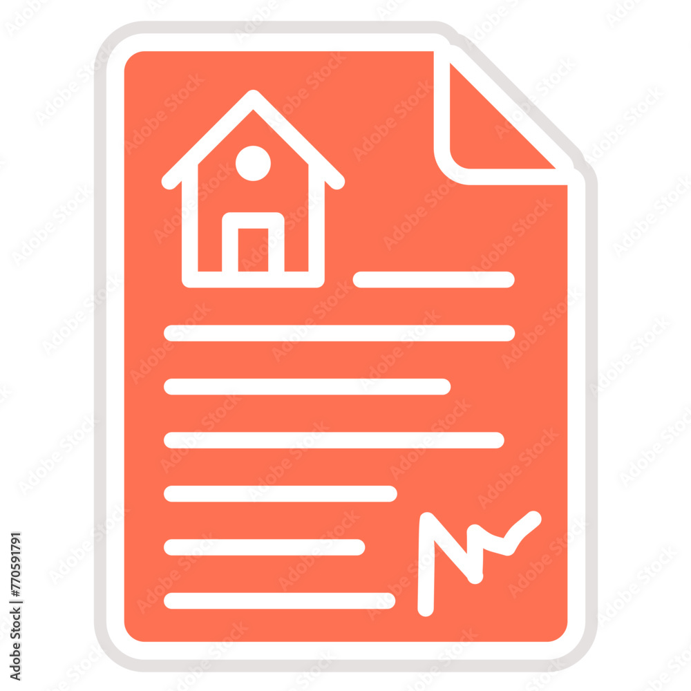 House document Vector Icon Design Illustration House document Vector Icon Design Illustration