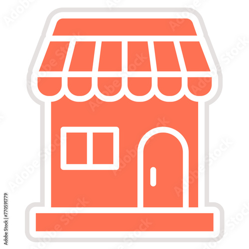 Shop Vector Icon Design Illustration