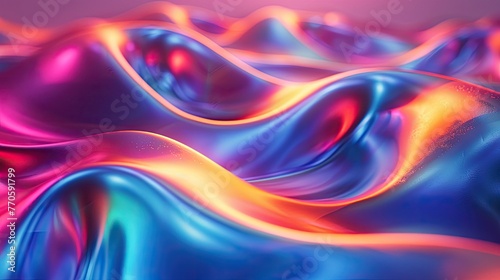 3d render, abstract holographic texture, wavy gradient pastel backgrounds