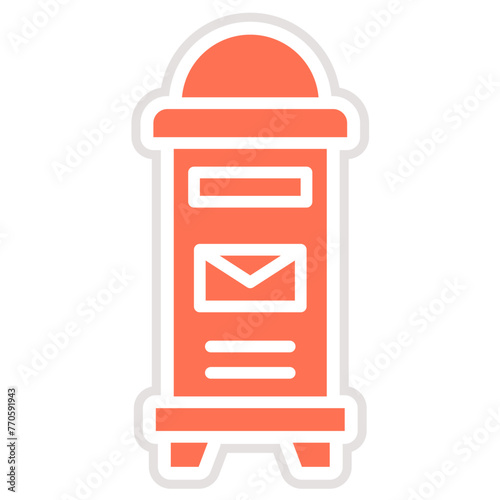 Mailbox Vector Icon Design Illustration