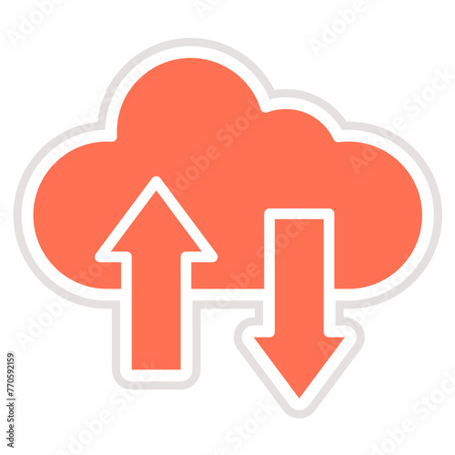 Data transfer Vector Icon Design Illustration