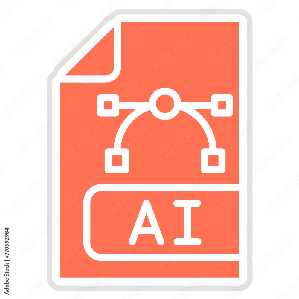 Obraz premium Ai file Vector Icon Design Illustration