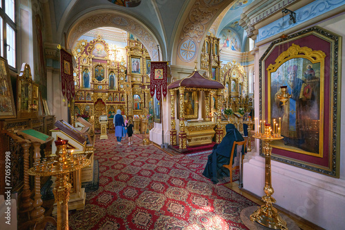 Interior of the St. Nicholas Church in Mogilev, Belarus