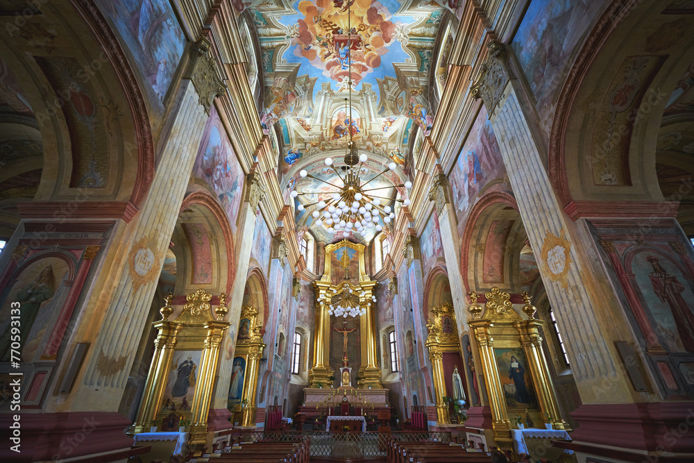 Interior of the Mogilev cathedral