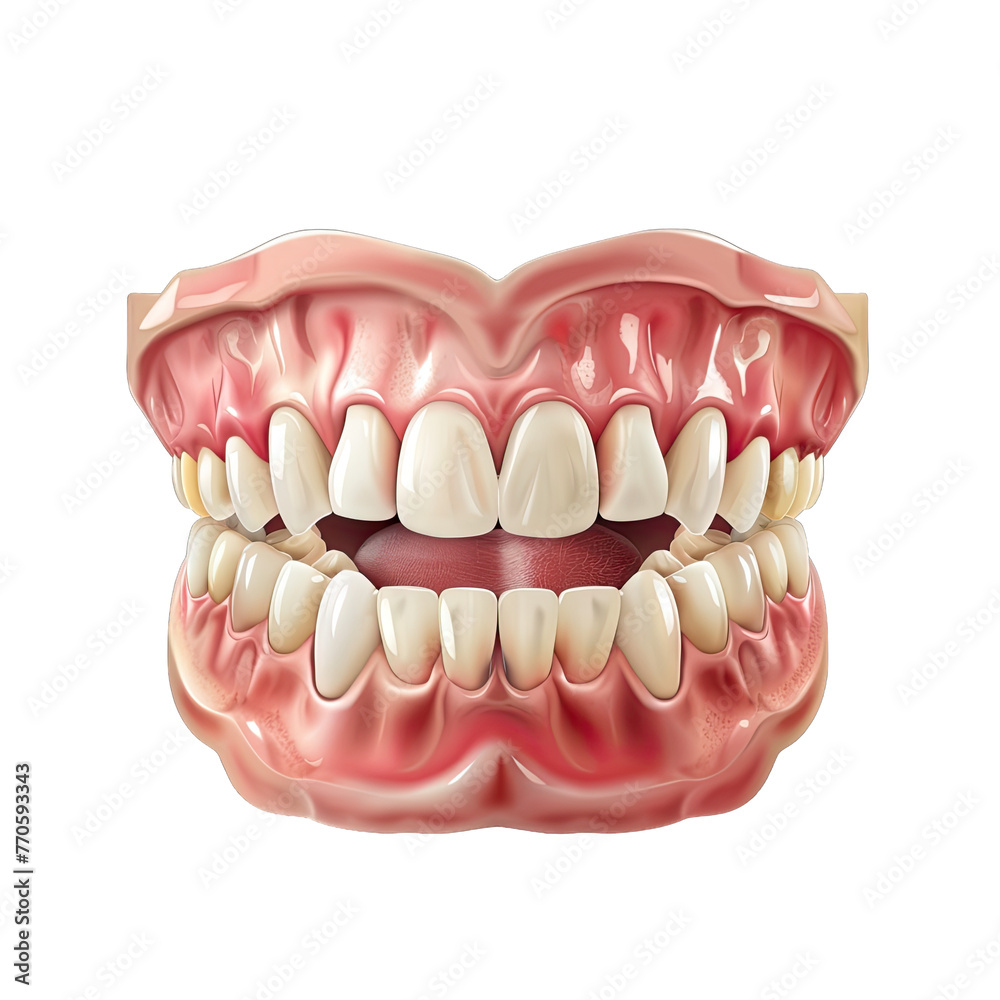 false teeth Isolated on white false teeth Isolated on white